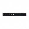 Panel frontal de fibra para montaje en rack EFB Elektronik SB-FP-6SC-S-OM4, 1U, gris, metal, 432 mm