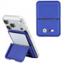 Cartera MagSafe BMW M Carbon Metal Logos, azul