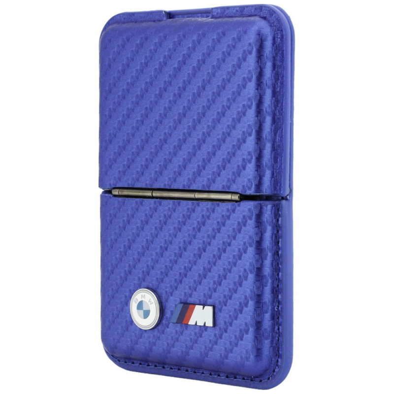Cartera MagSafe BMW M Carbon Metal Logos, azul