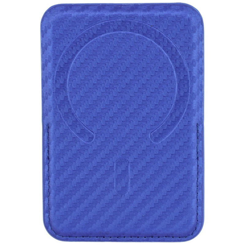 Cartera MagSafe BMW M Carbon Metal Logos, azul