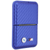 Cartera MagSafe BMW M Carbon Metal Logos, azul