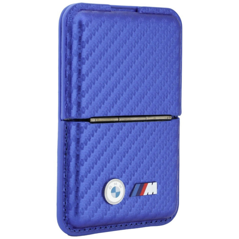 Cartera MagSafe BMW M Carbon Metal Logos, azul
