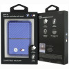 Cartera MagSafe BMW M Carbon Metal Logos, azul