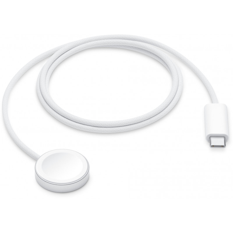 Cable de carga rápida magnética para reloj Apple a USB-C (1 m), blanco, ML434ZM/A