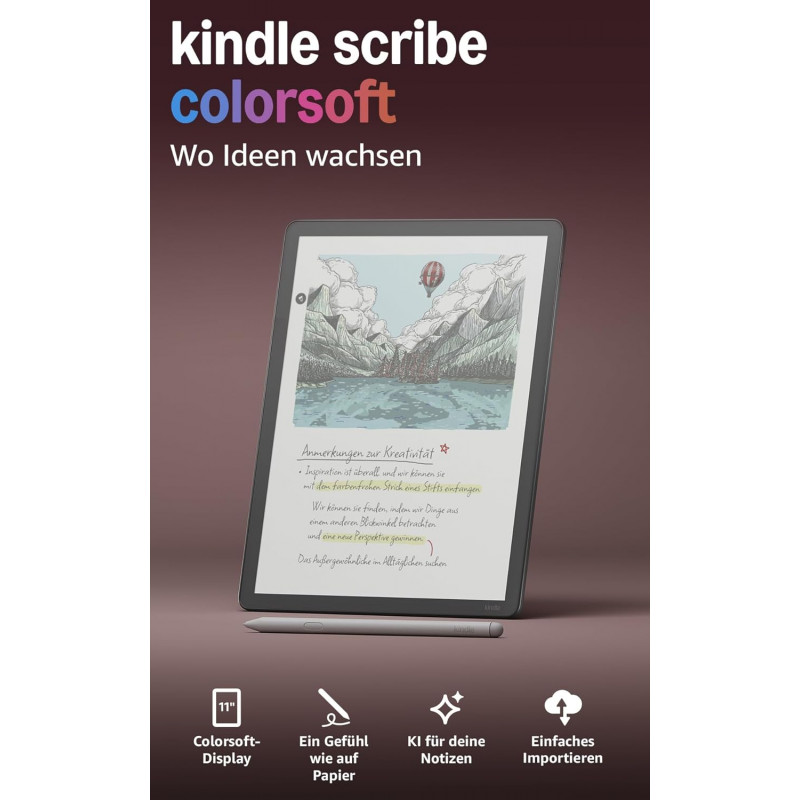 Kindle Scribe Colorsoft e-reader, 64 GB, grafito