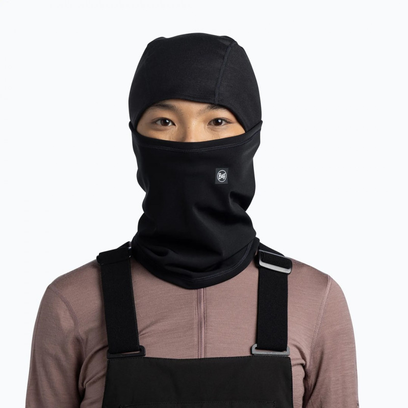 Pasamontañas con bisagra Tech Fleece BUFF negro liso