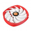 Ventilador de CPU Thermaltake NiC L32, ventilador PWM de 140 mm, aluminio y cobre, rojo, blanco