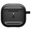 Funda Rugged Armor Spigen para Apple AirPods 4, negro mate