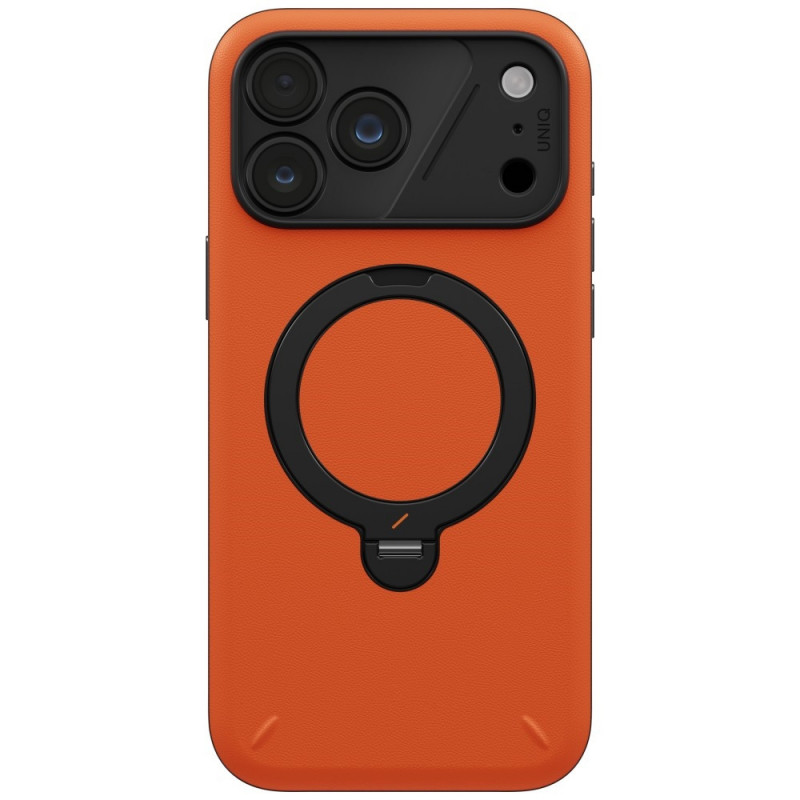 Funda UNIQ Elix para Apple iPhone 18 Pro Max / 17 Pro Max, soporte giratorio 360, naranja