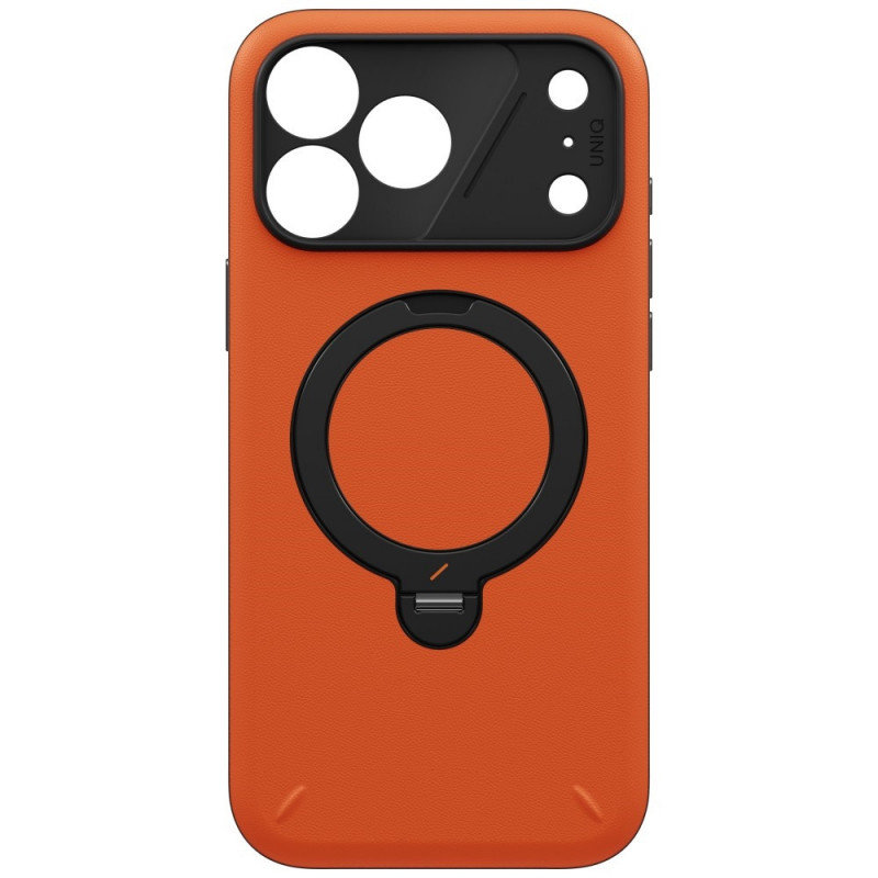 Funda UNIQ Elix para Apple iPhone 18 Pro Max / 17 Pro Max, soporte giratorio 360, naranja