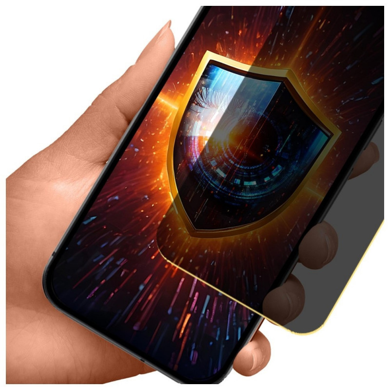 Protector de pantalla de privacidad mate 3MK Silky Matt Privacy para Google Pixel 9A, negro