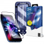 Cristal templado 3MK HardGlass Max con aplicador para Samsung Galaxy S24+ / S25+, negro