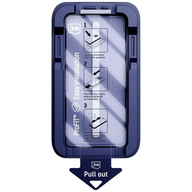 Cristal templado 3MK HardGlass Max con aplicador para Samsung Galaxy S24+ / S25+, negro