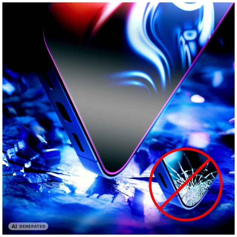 Cristal templado 3MK HardGlass Max para Samsung Galaxy S24 Ultra, negro