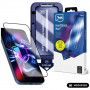 Cristal templado 3MK HardGlass Max para Apple iPhone 15 Pro, negro