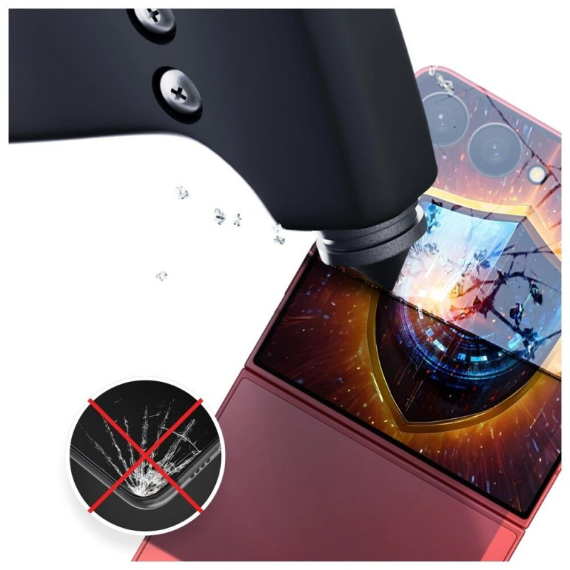 Película protectora de pantalla con privacidad 3MK Silky Matt Privacy para Samsung Galaxy Z Flip7