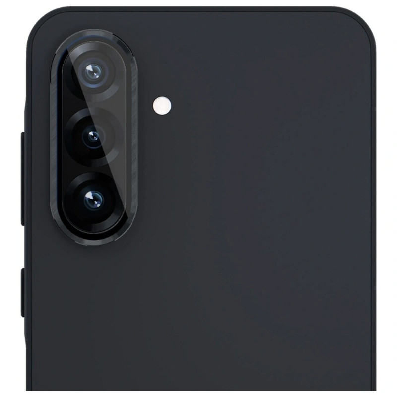 Cristal protector de cámara 3MK Lens Protection Pro para Samsung Galaxy A36 / A56 5G, negro