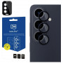 Protector de lente de cámara 3MK Lens Protection Pro para Samsung Galaxy S26+, negro