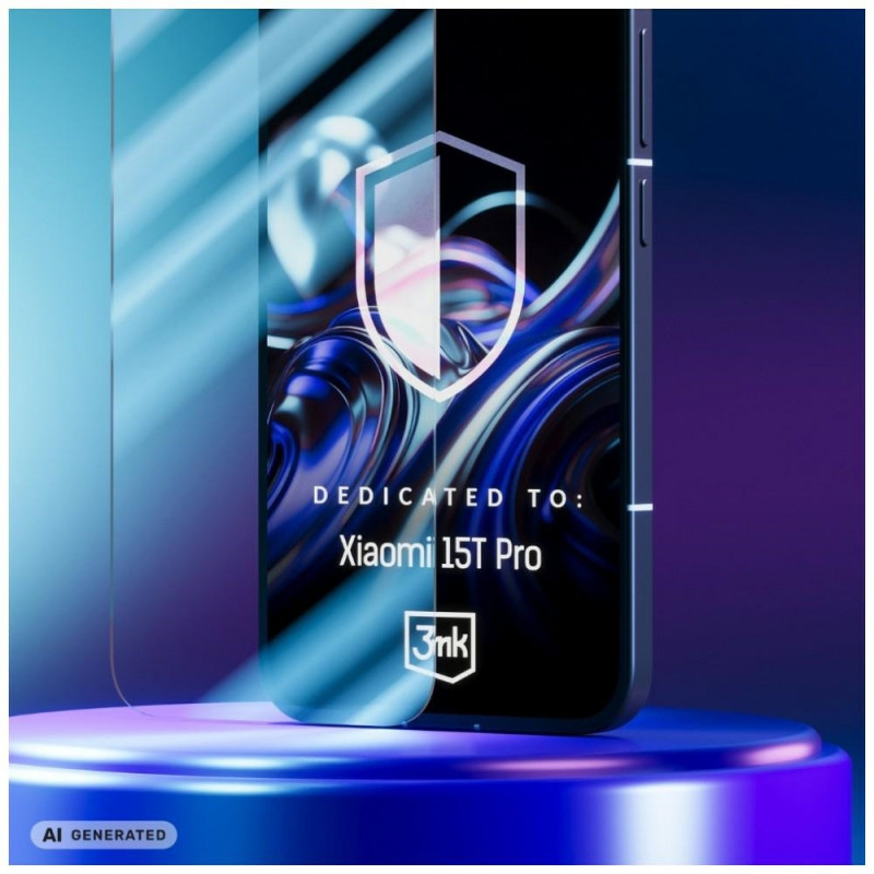 Cristal híbrido FlexibleGlass de 3MK para Xiaomi 15T Pro 5G