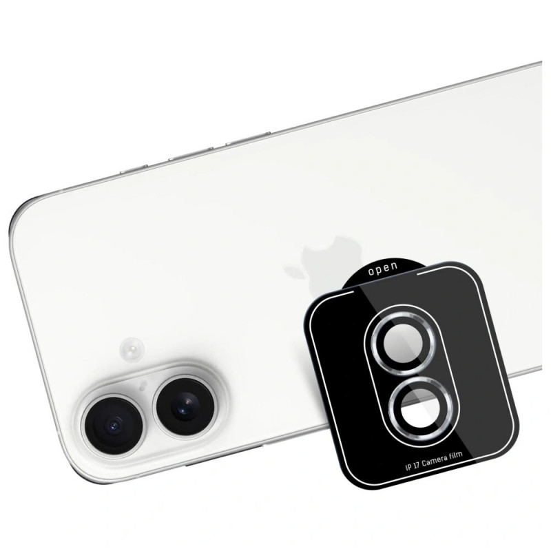 Protector de cristal para lente de cámara 3MK Lens Protection Pro para Apple iPhone 17, plateado
