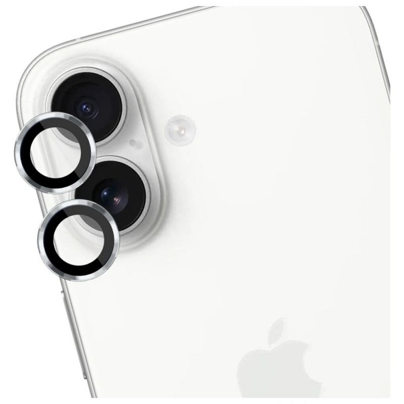Protector de cristal para lente de cámara 3MK Lens Protection Pro para Apple iPhone 17, plateado