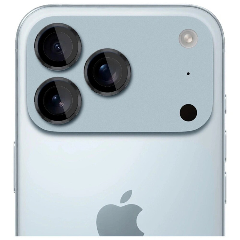 Cristal protector para lente de cámara 3MK Lens Protection Pro para Apple iPhone 17 Pro / 17 Pro Max, negro