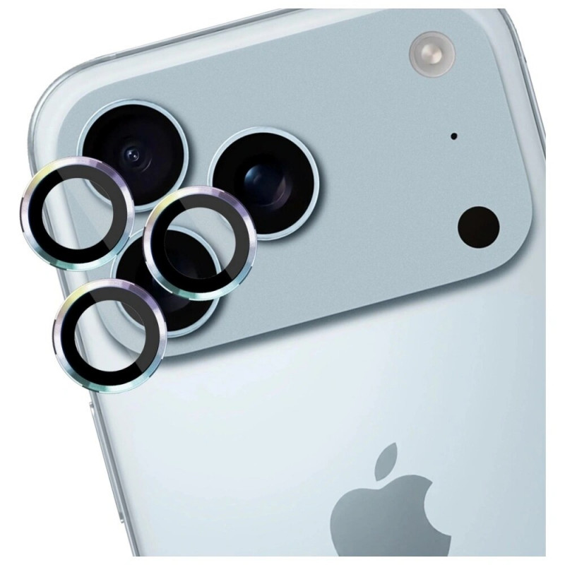 Protector de cristal para lente de cámara 3MK Lens Protection Pro para Apple iPhone 17 Pro / 17 Pro Max, multicolor