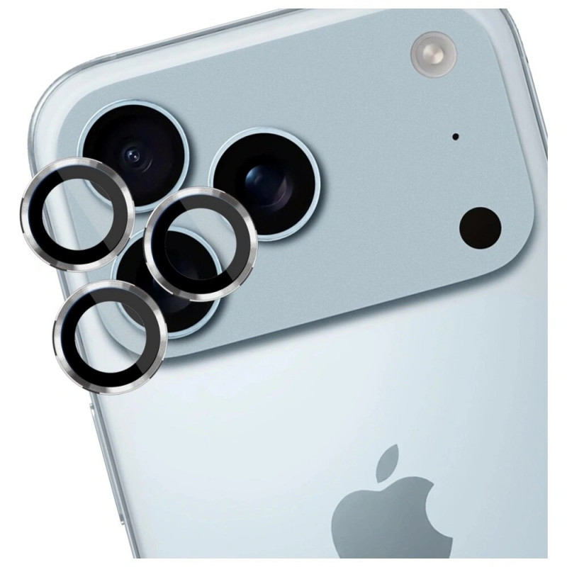 3MK Lens Protection Pro cristal protector de lente de cámara para Apple iPhone 17 Pro / 17 Pro Max, plateado