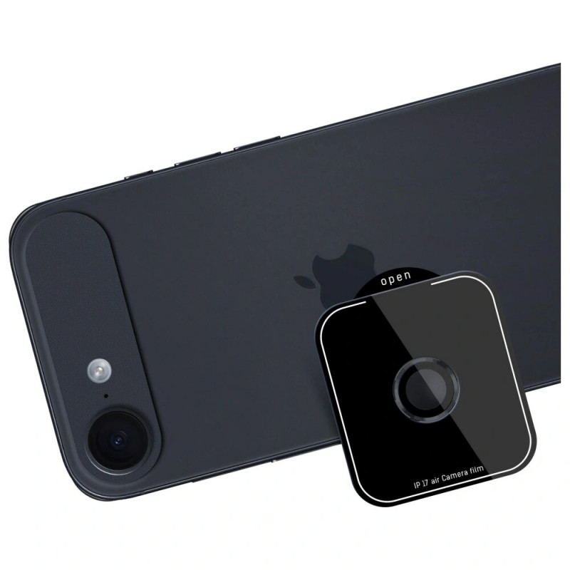 Protector de cristal para lente de cámara 3MK Lens Protection Pro para Apple iPhone Air, negro