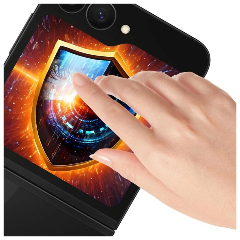 Película protectora de pantalla con privacidad mate 3MK Silky Matt Privacy para Samsung Galaxy Z Flip6 / Z Flip7 FE