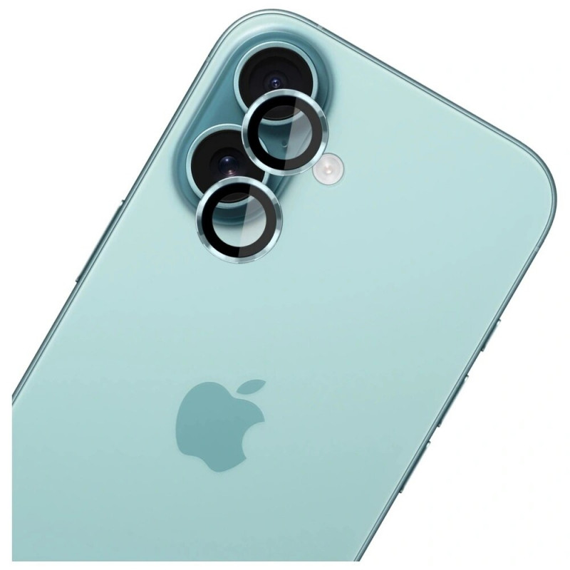 Protector de lente de cámara de cristal templado 3MK Lens Protection Pro para Apple iPhone 17, verde