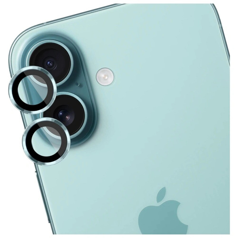 Protector de lente de cámara de cristal templado 3MK Lens Protection Pro para Apple iPhone 17, verde