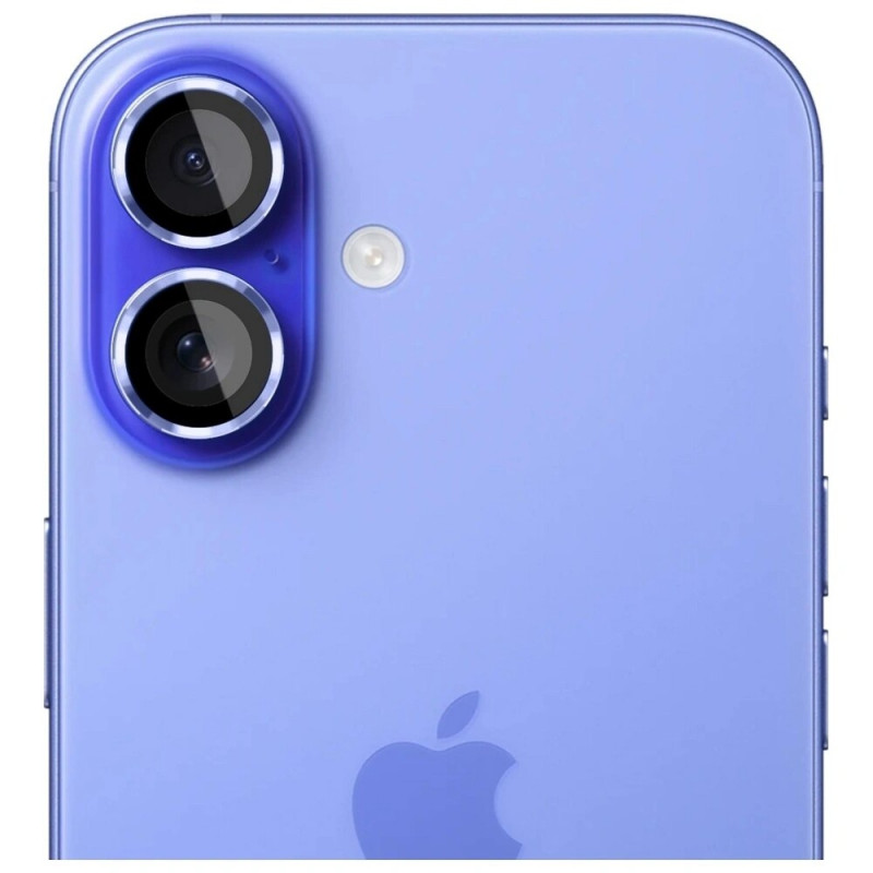Protector de lente de cámara de cristal templado 3MK Lens Protection Pro para Apple iPhone 17, azul