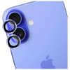 Protector de lente de cámara de cristal templado 3MK Lens Protection Pro para Apple iPhone 17, azul