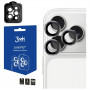 Protector de cristal templado para lente de cámara 3MK Lens Protection Pro para Apple iPhone 17 Pro / 17 Pro Max, gris