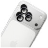 Protector de cristal templado para lente de cámara 3MK Lens Protection Pro para Apple iPhone 17 Pro / 17 Pro Max, gris