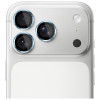 Protector de cristal templado para lente de cámara 3MK Lens Protection Pro para Apple iPhone 17 Pro / 17 Pro Max, azul claro