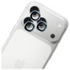 Protector de cristal templado para lente de cámara 3MK Lens Protection Pro para Apple iPhone 17 Pro / 17 Pro Max, azul claro