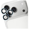 Protector de cristal templado para lente de cámara 3MK Lens Protection Pro para Apple iPhone 17 Pro / 17 Pro Max, azul claro