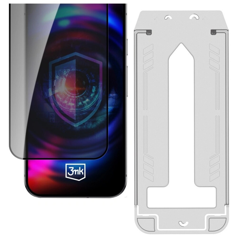 Protector de pantalla de cristal templado con privacidad 3MK HardGlass Max Privacy para Samsung Galaxy A16 4G / 5G / A17 4G / 5G