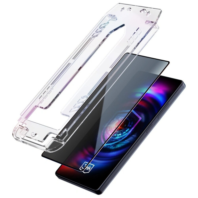 Protector de pantalla de cristal templado con privacidad 3MK HardGlass Max Privacy para Samsung Galaxy S25 Edge