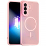 Funda magnética 3MK Misty MagCase para Samsung Galaxy A37, rosa