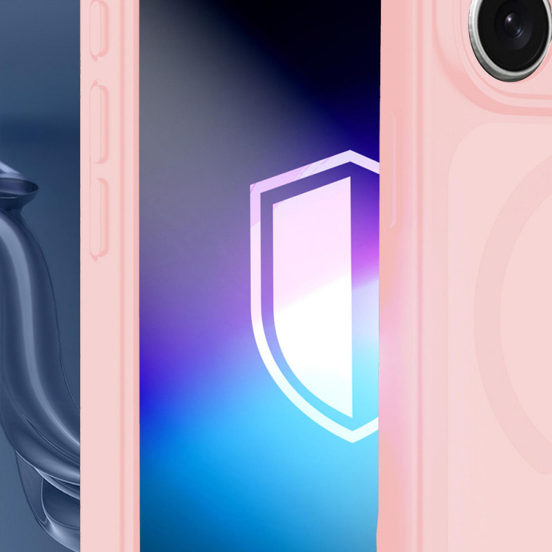 Funda magnética 3MK Misty MagCase para Samsung Galaxy A37, rosa
