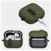Funda Tech-Protect Slim Hook para Samsung Galaxy Buds 3 / 3 FE / 3 Pro, verde oliva