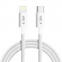 Cable Tech-Protect Ultraboost Lite USB-C / Lightning PD27W/3A 200 cm, gris claro