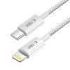 Cable Tech-Protect Ultraboost Lite USB-C / Lightning PD27W/3A 200 cm, gris claro