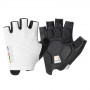 Guantes de ciclismo cortos amortiguadores Rockbros TLS004 ROAD TO SKY S, blancos