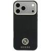 Guess GUE005537-0 Grained Round Strass Logo MagSafe funda para Apple iPhone 18 Pro Max / 17 Pro Max, negra