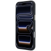 Guess GUE005537-0 Grained Round Strass Logo MagSafe funda para Apple iPhone 18 Pro Max / 17 Pro Max, negra