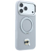 Funda Karl Lagerfeld with Ring Stand 360 Karl Head Pin MagSafe para Apple iPhone 18 Pro Max / 17 Pro Max, gris (KF003236)